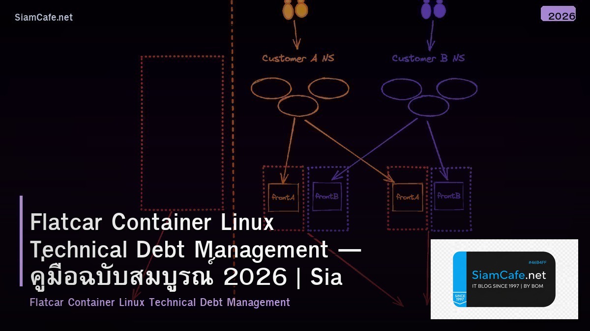 flatcar container linux technical debt management