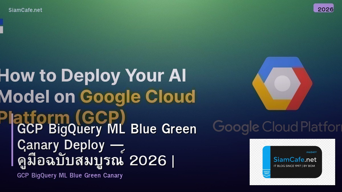 gcp bigquery ml blue green canary deploy