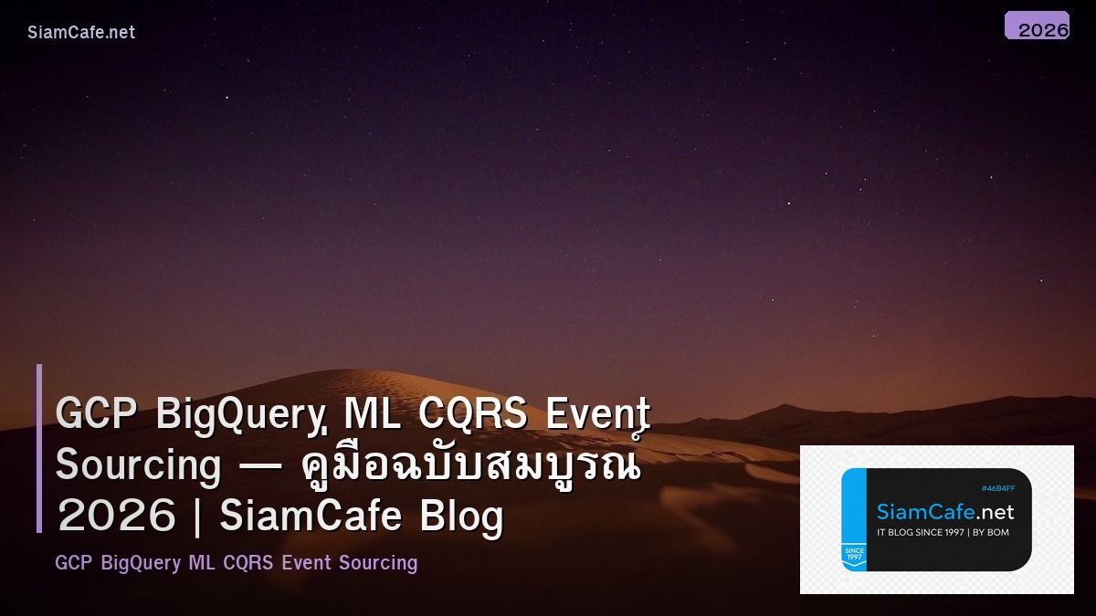 gcp bigquery ml cqrs event sourcing