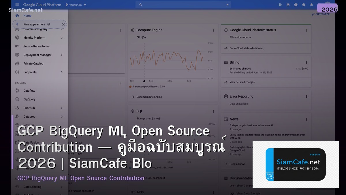 gcp bigquery ml open source contribution