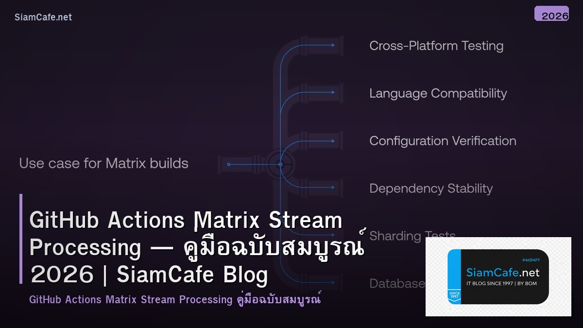 github actions matrix stream processing