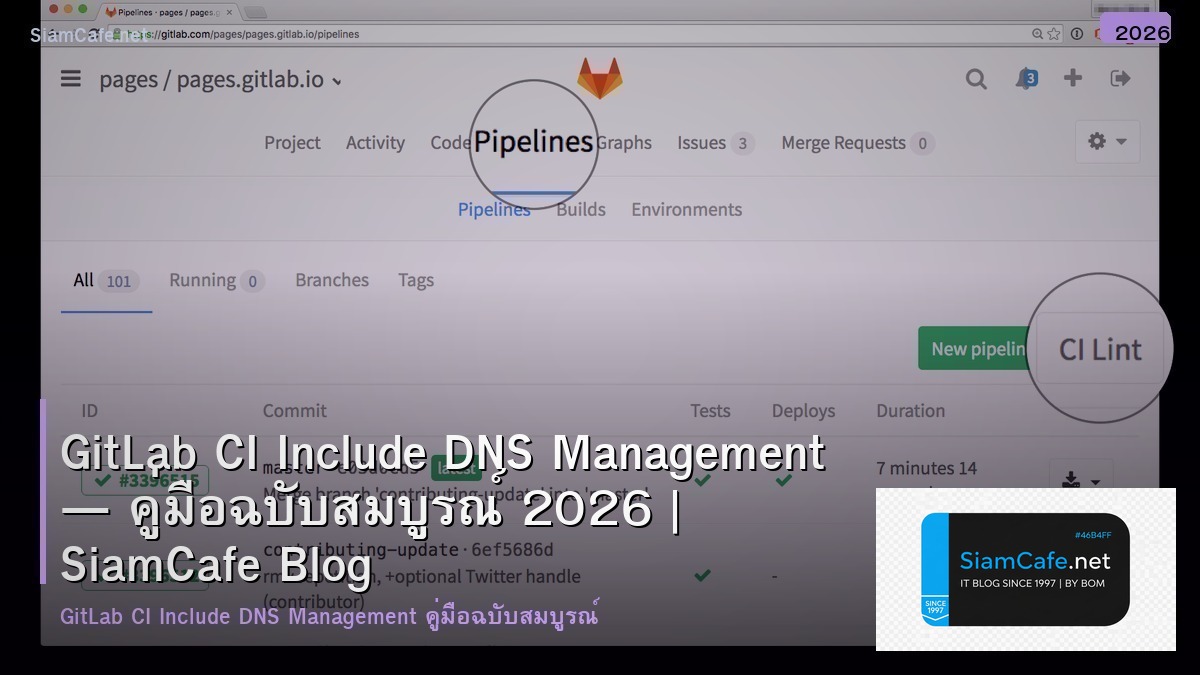 gitlab ci include dns management