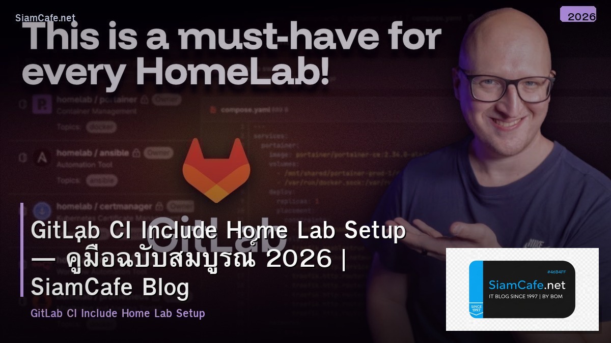 gitlab ci include home lab setup