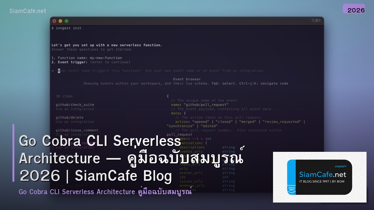 go cobra cli serverless architecture