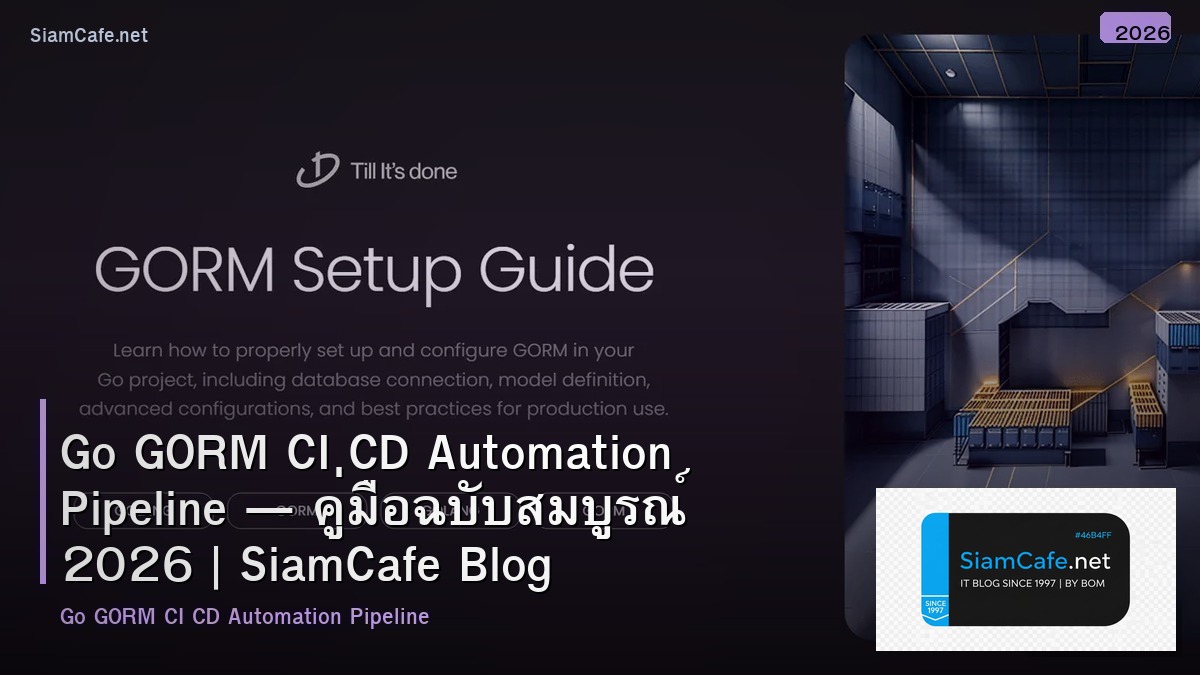 go gorm ci cd automation pipeline