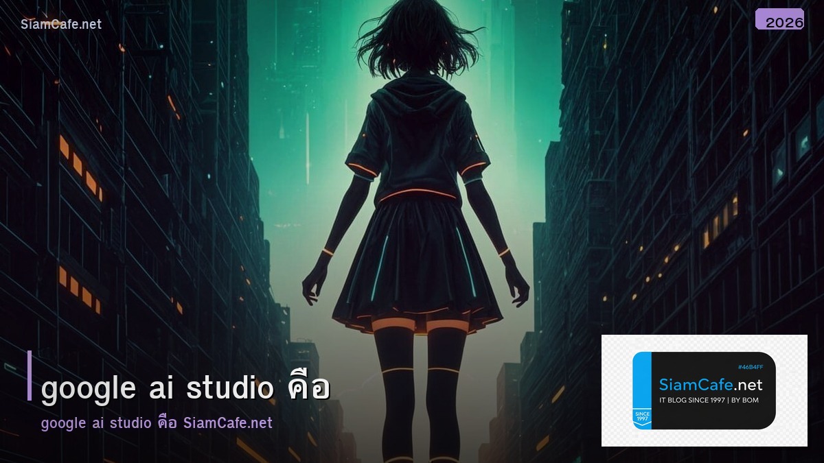 Google AI Studio คู่มือฉบับสมบูรณ์ 2026