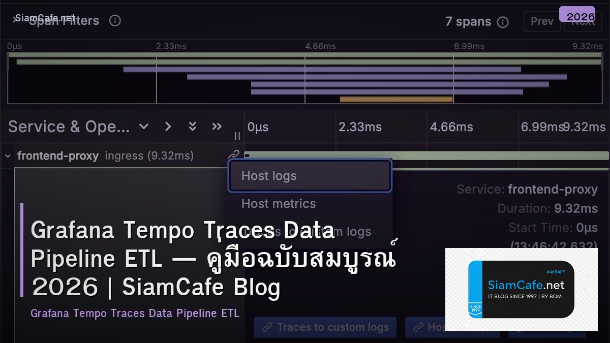 grafana tempo traces data pipeline etl