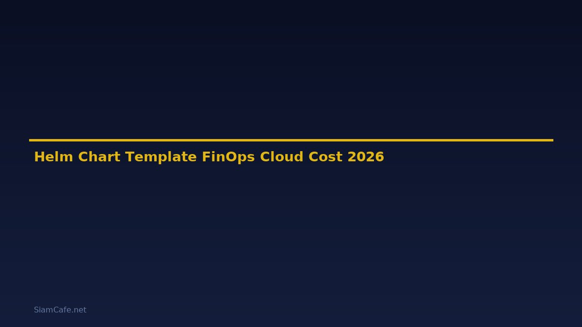 Helm Chart Template FinOps Cloud Cost — คู่มือฉบับสมบูรณ์ 2026