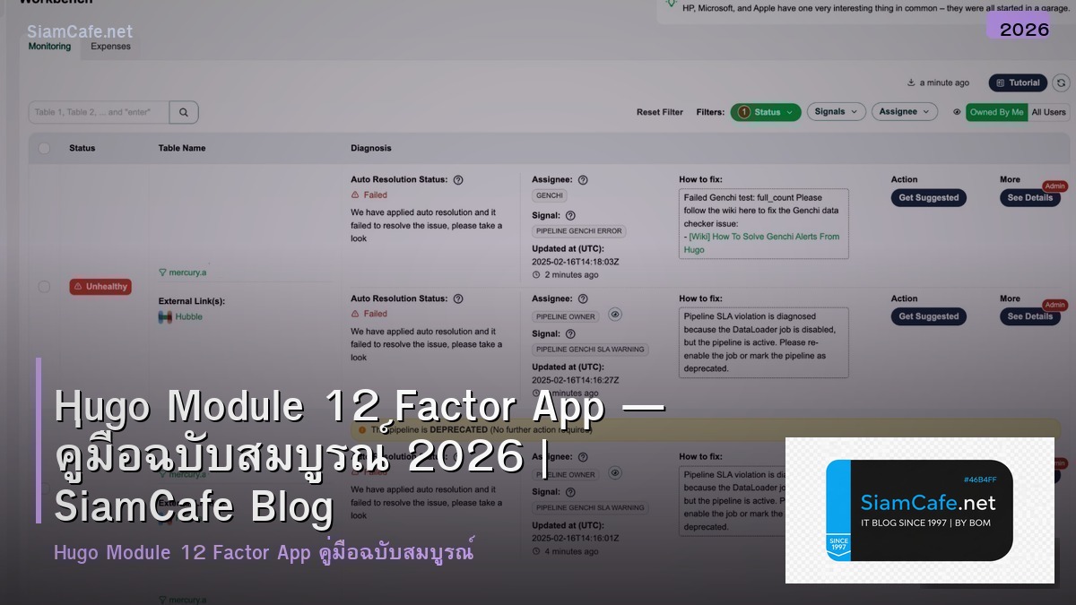 hugo module 12 factor app