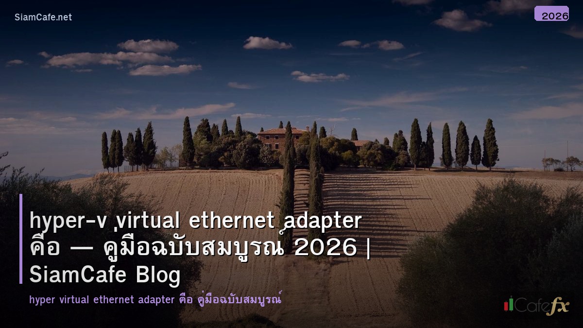 hyper v virtual ethernet adapter คอ