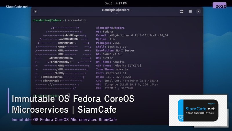 immutable os fedora coreos microservices architecture