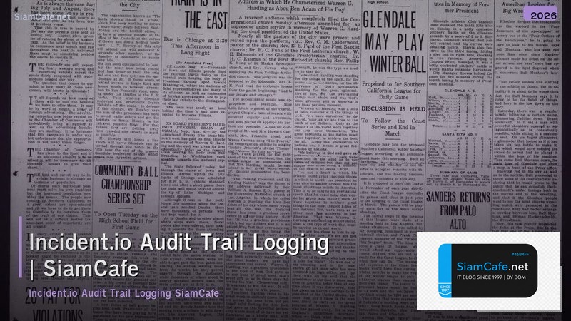 incidentio audit trail logging