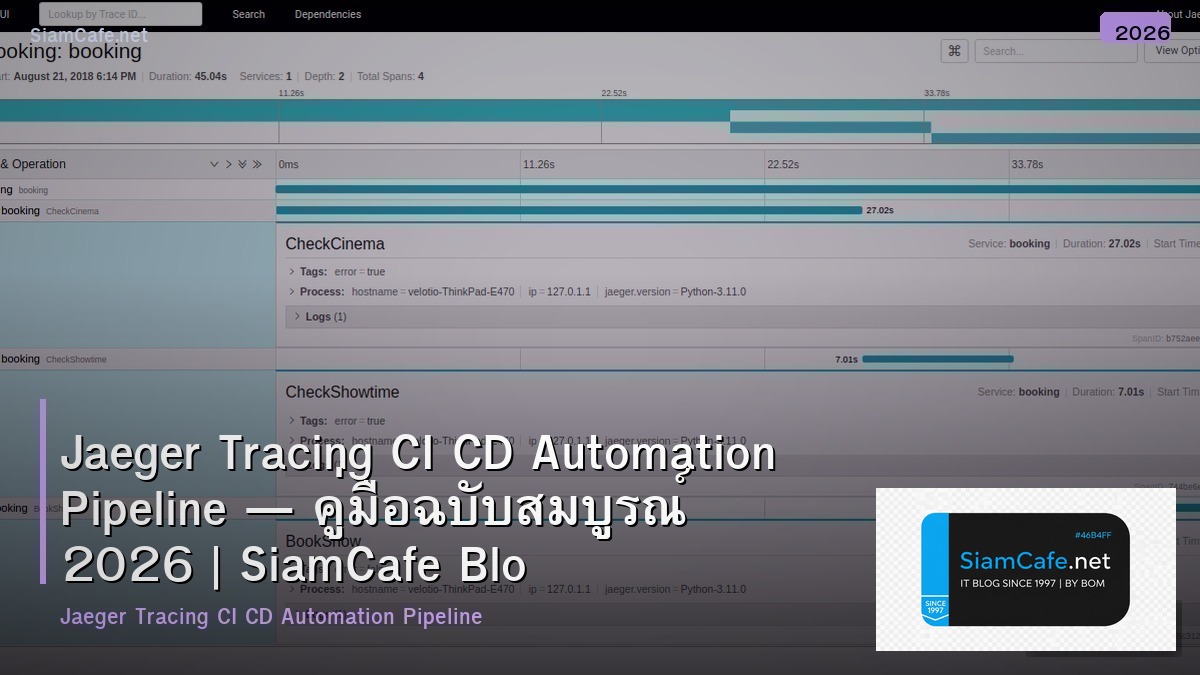 jaeger tracing ci cd automation pipeline