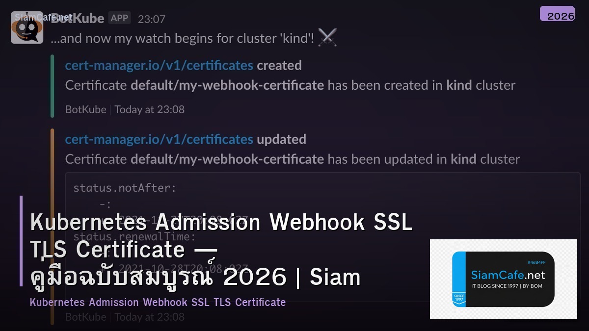 kubernetes admission webhook ssl tls certificate