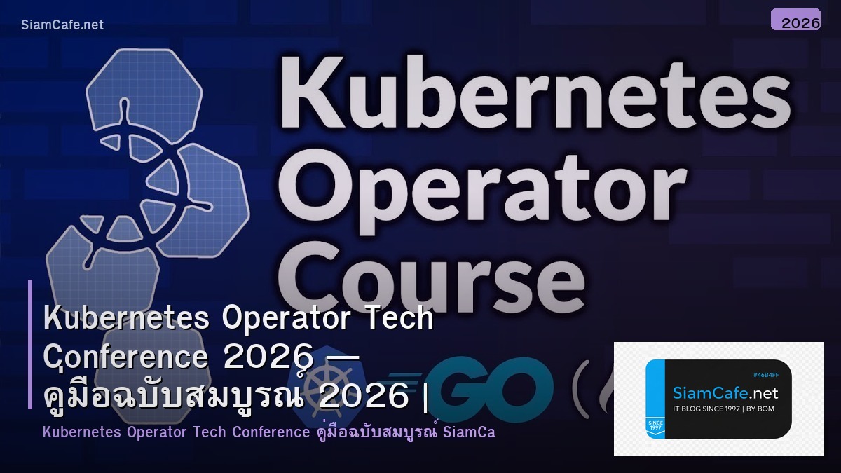 kubernetes operator tech conference 2026