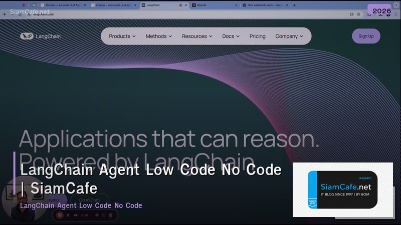 langchain agent low code no code