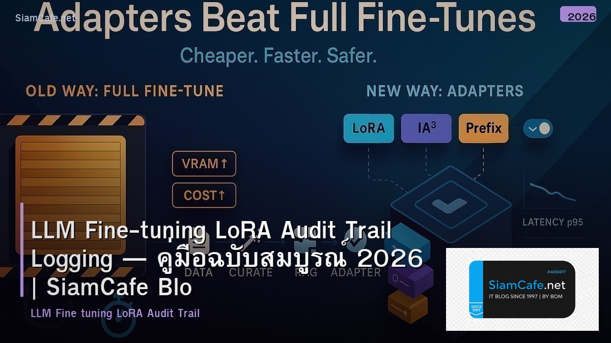 llm fine tuning lora audit trail logging