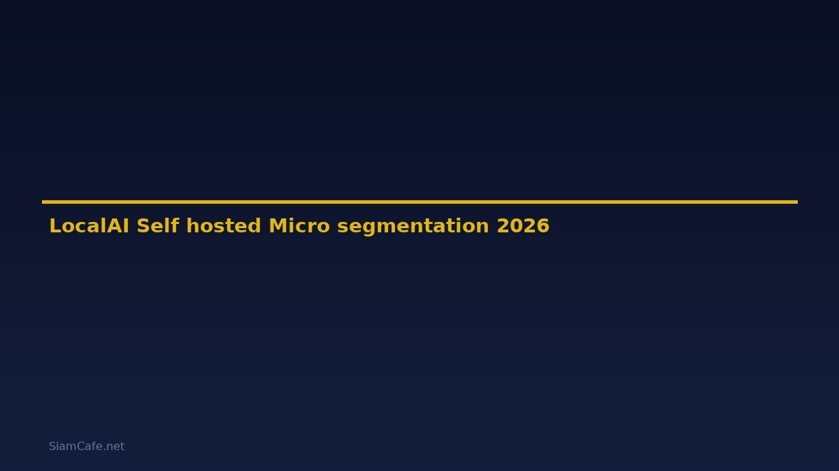 LocalAI Self-hosted Micro-segmentation — คู่มือฉบับสมบูรณ์ 2026