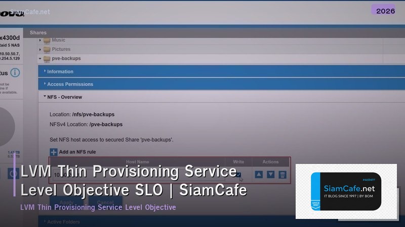 lvm thin provisioning service level objective slo