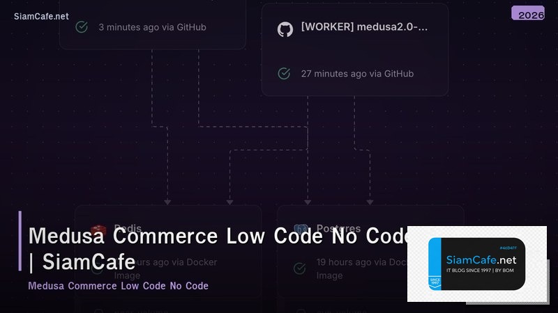 medusa commerce low code no code