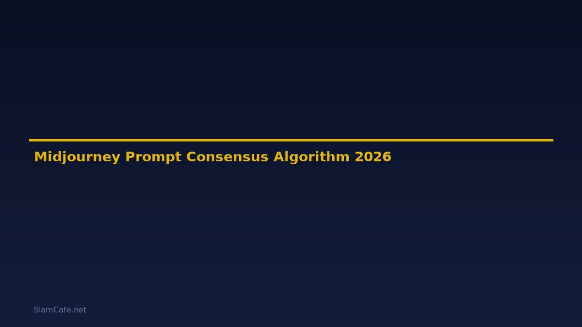 Midjourney Prompt Consensus Algorithm — คู่มือฉบับสมบูรณ์ 2026