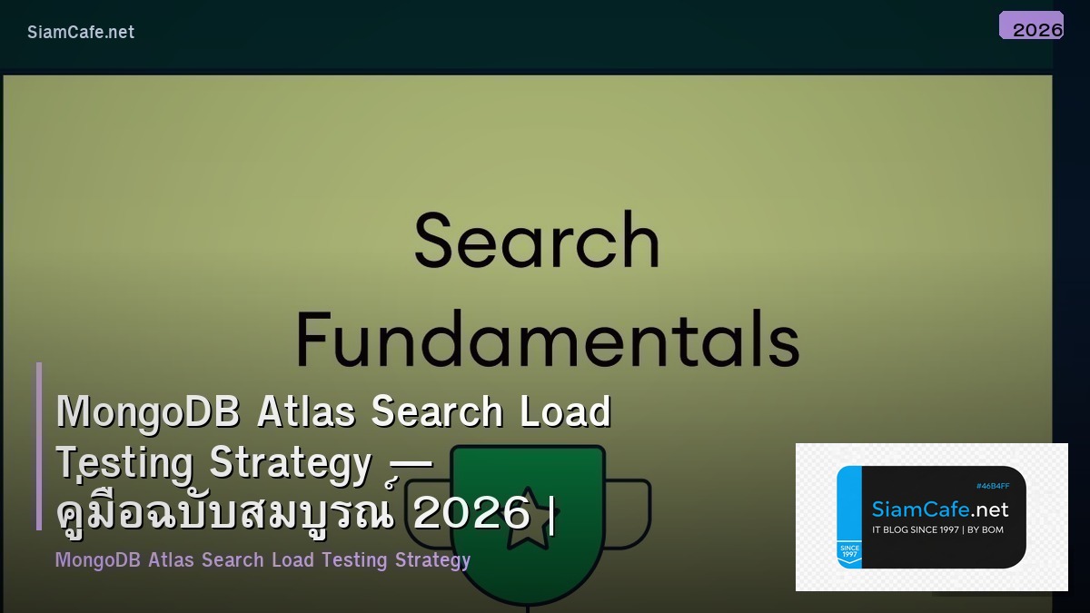 mongodb atlas search load testing strategy