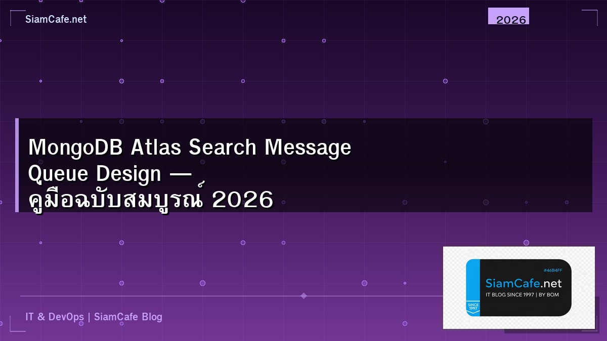 mongodb atlas search message queue design