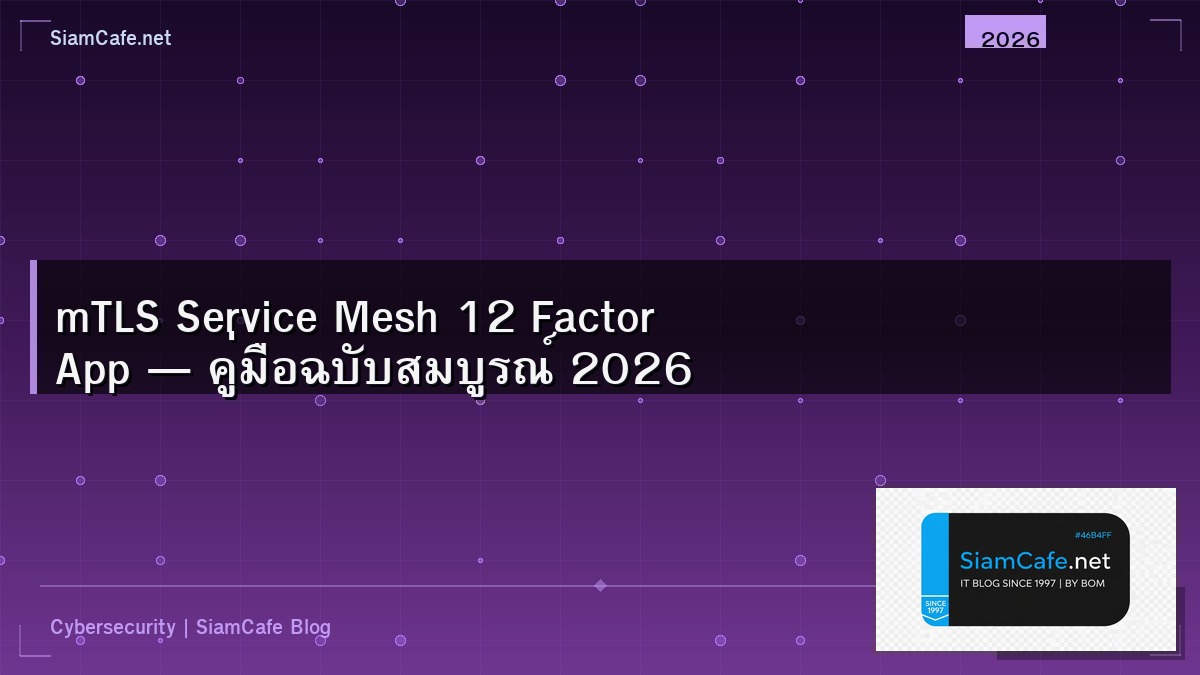 mtls service mesh 12 factor app