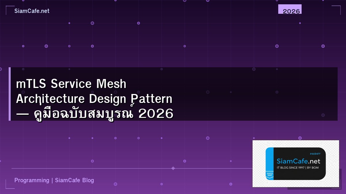 mtls service mesh architecture design pattern