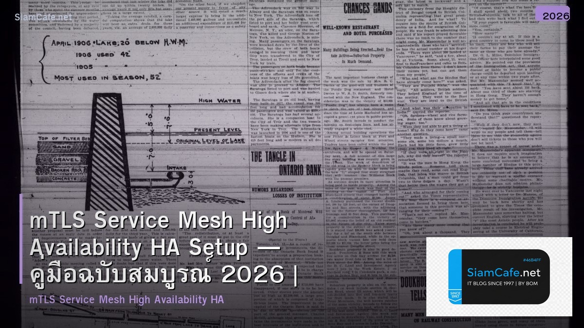 mtls service mesh high availability ha setup