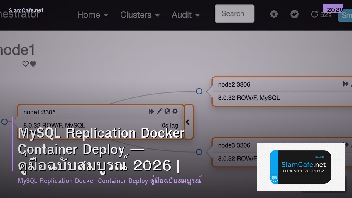 mysql replication docker container deploy