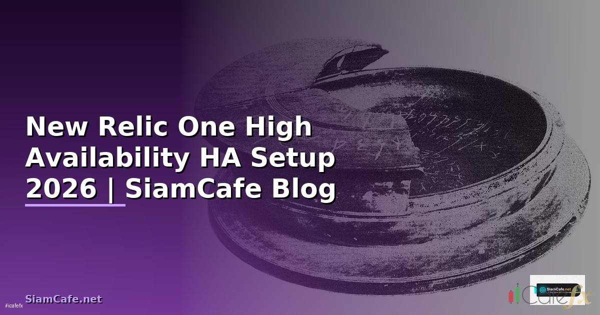 New Relic One High Availability HA Setup