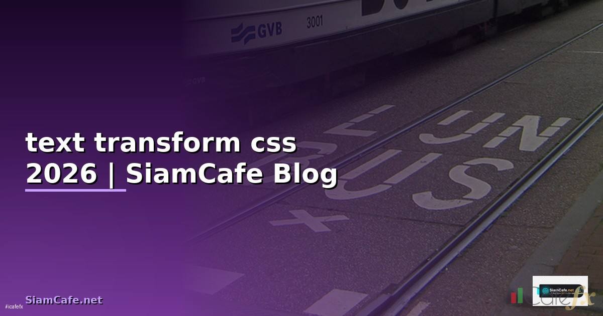 text transform css คือ