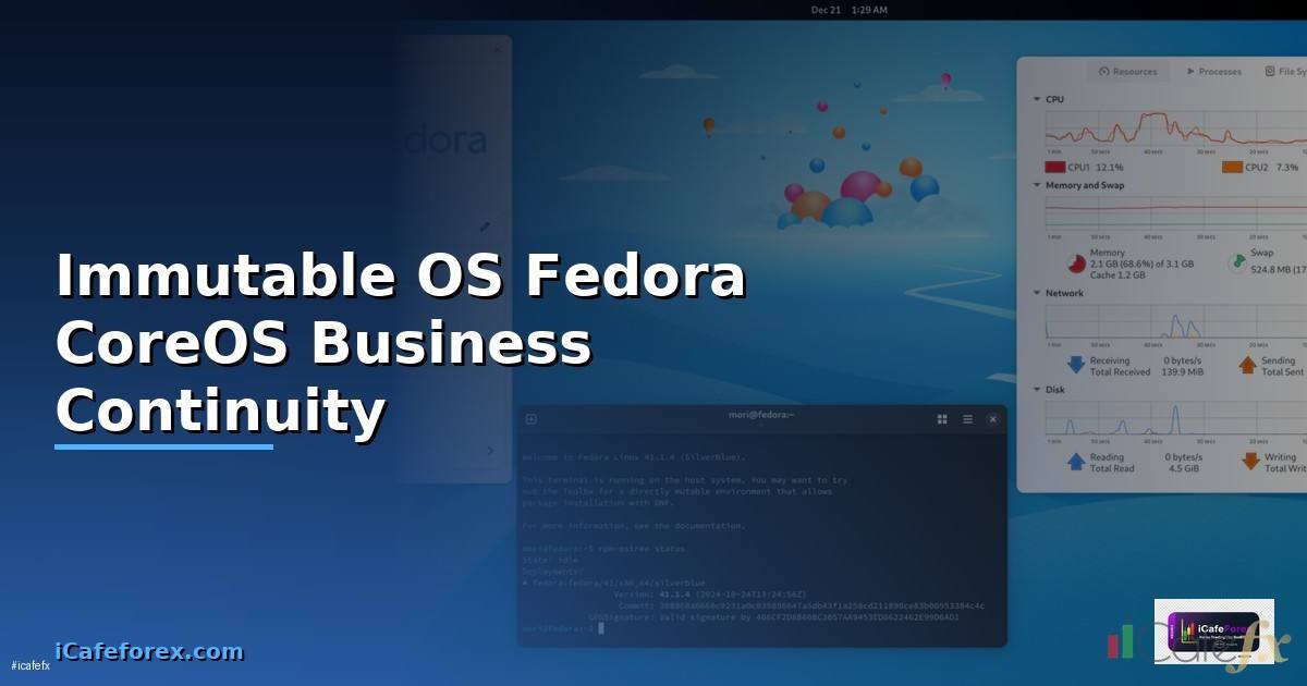 Immutable OS Fedora CoreOS Business Continuity — วิธีตั้งค่าและใช้งานจริงพร้อมตัวอย่าง