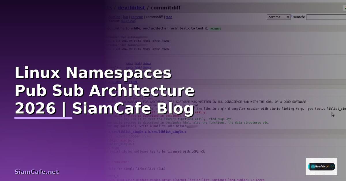 Linux Namespaces Pub Sub Architecture