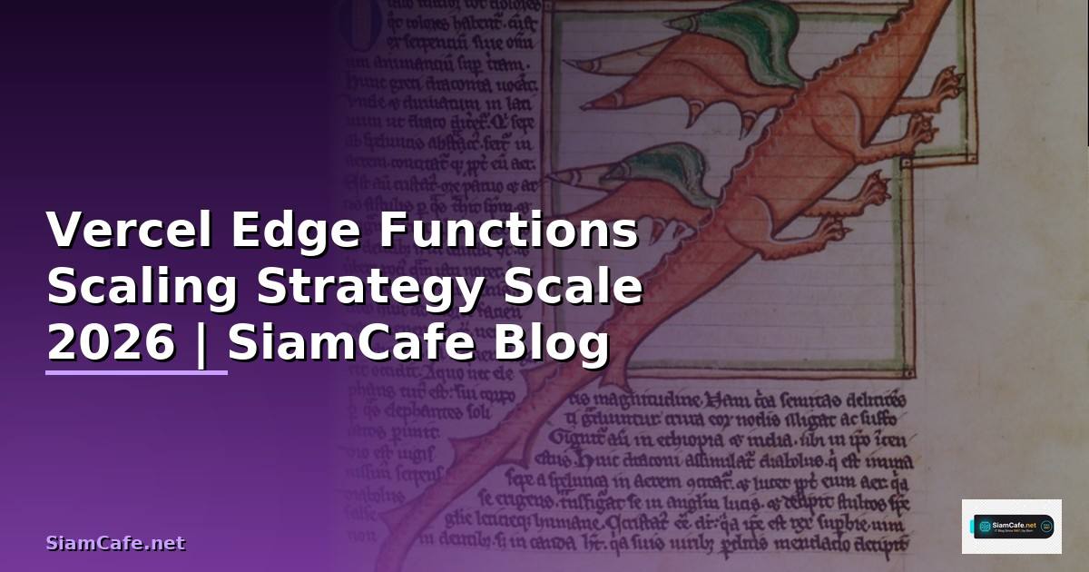 Vercel Edge Functions Scaling Strategy วิธี Scale