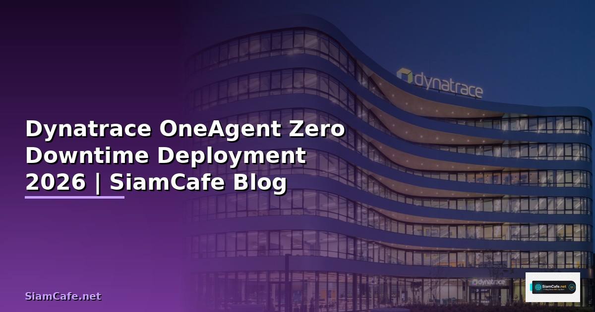 Dynatrace OneAgent Zero Downtime Deployment