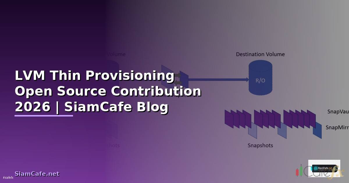 LVM Thin Provisioning Open Source Contribution — คู่มือฉบับสมบูรณ์ 2026