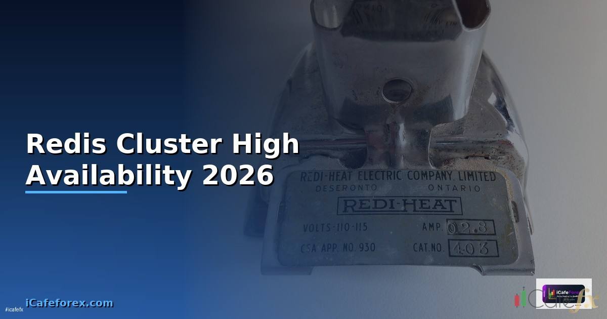 Redis Cluster High Availability ฉบับสมบูรณ์ 2026