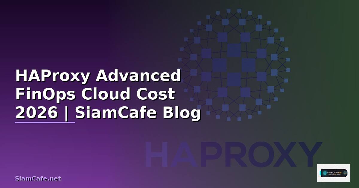 HAProxy Advanced FinOps Cloud Cost