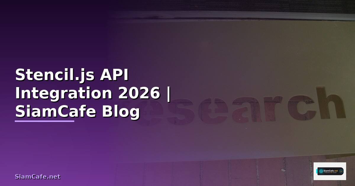 Stencil.js API Integration เชื่อมต่อระบบ