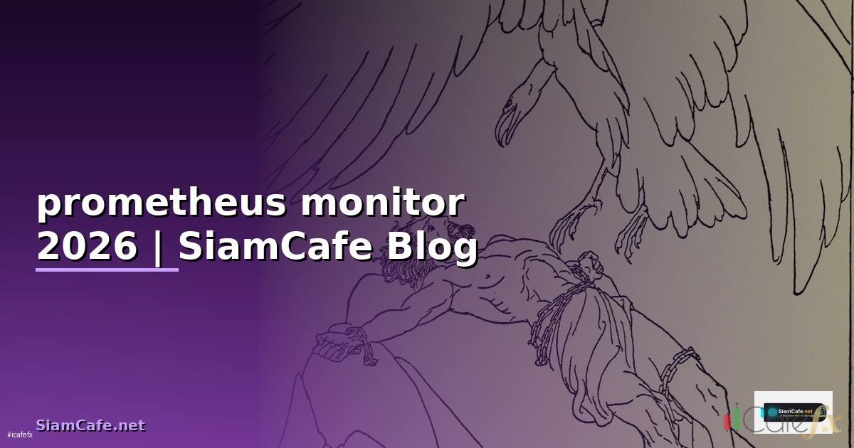 prometheus monitor คือ — คู่มือฉบับสมบูรณ์ 2026