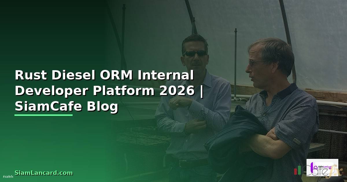 Rust Diesel ORM Internal Developer Platform