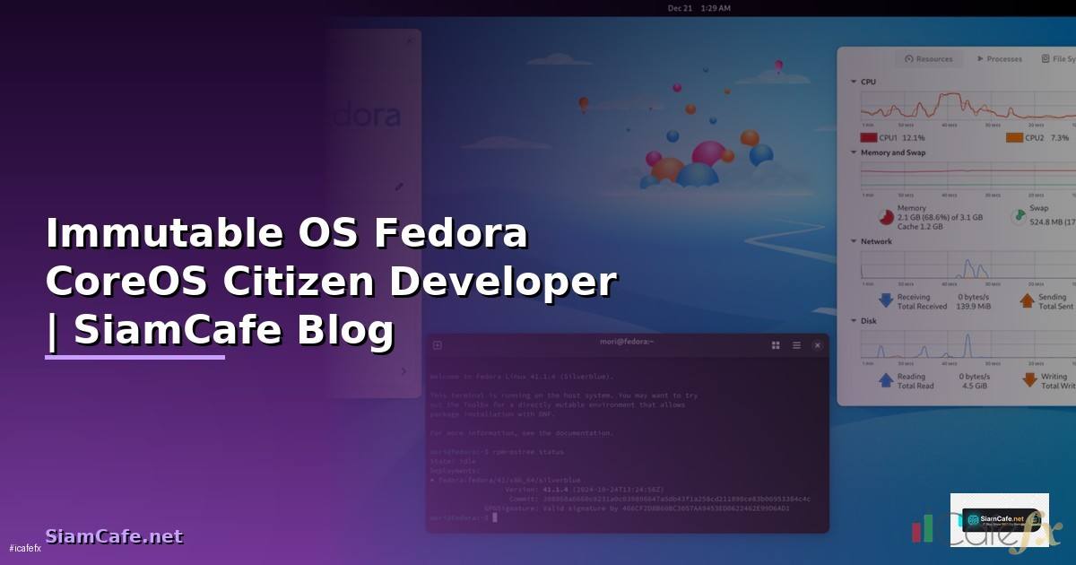 Immutable OS Fedora CoreOS Citizen Developer