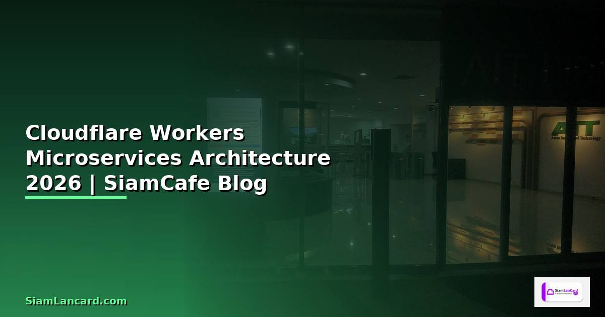Cloudflare Workers Microservices Architecture