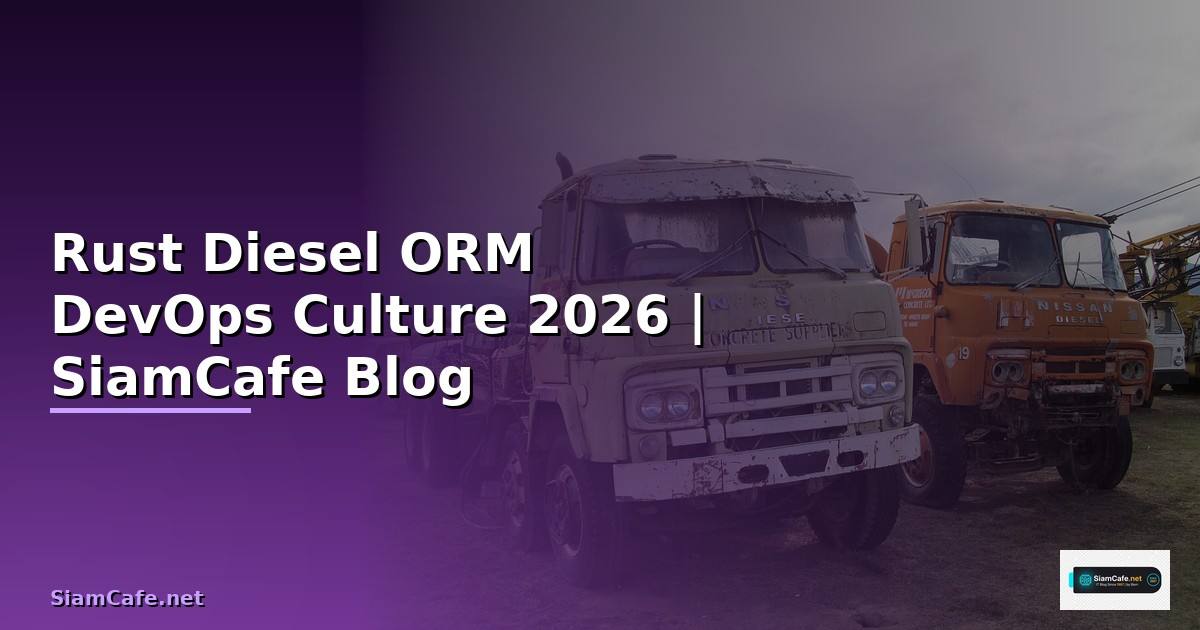 Rust Diesel ORM DevOps Culture