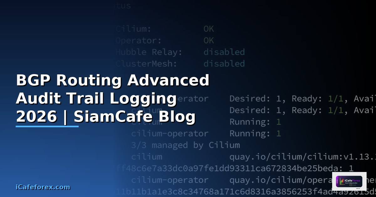BGP Routing Advanced Audit Trail Logging
