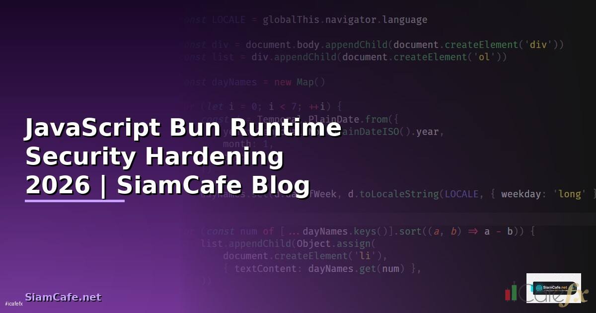 JavaScript Bun Runtime Security Hardening