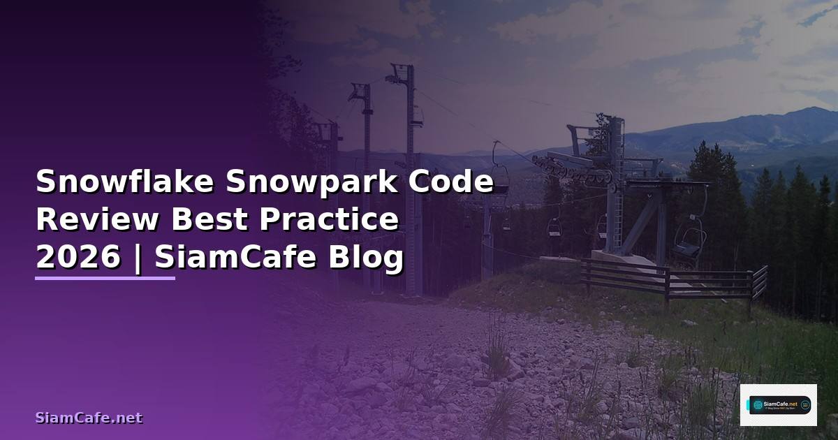 Snowflake Snowpark Code Review Best Practice