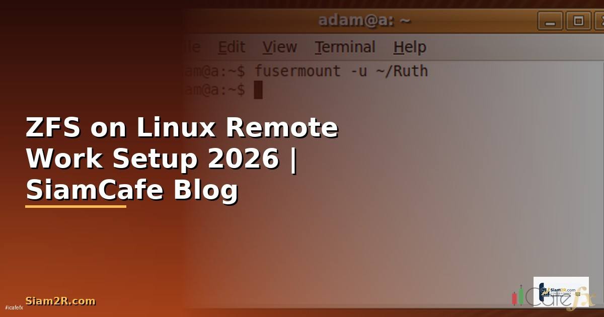 ZFS on Linux Remote Work Setup